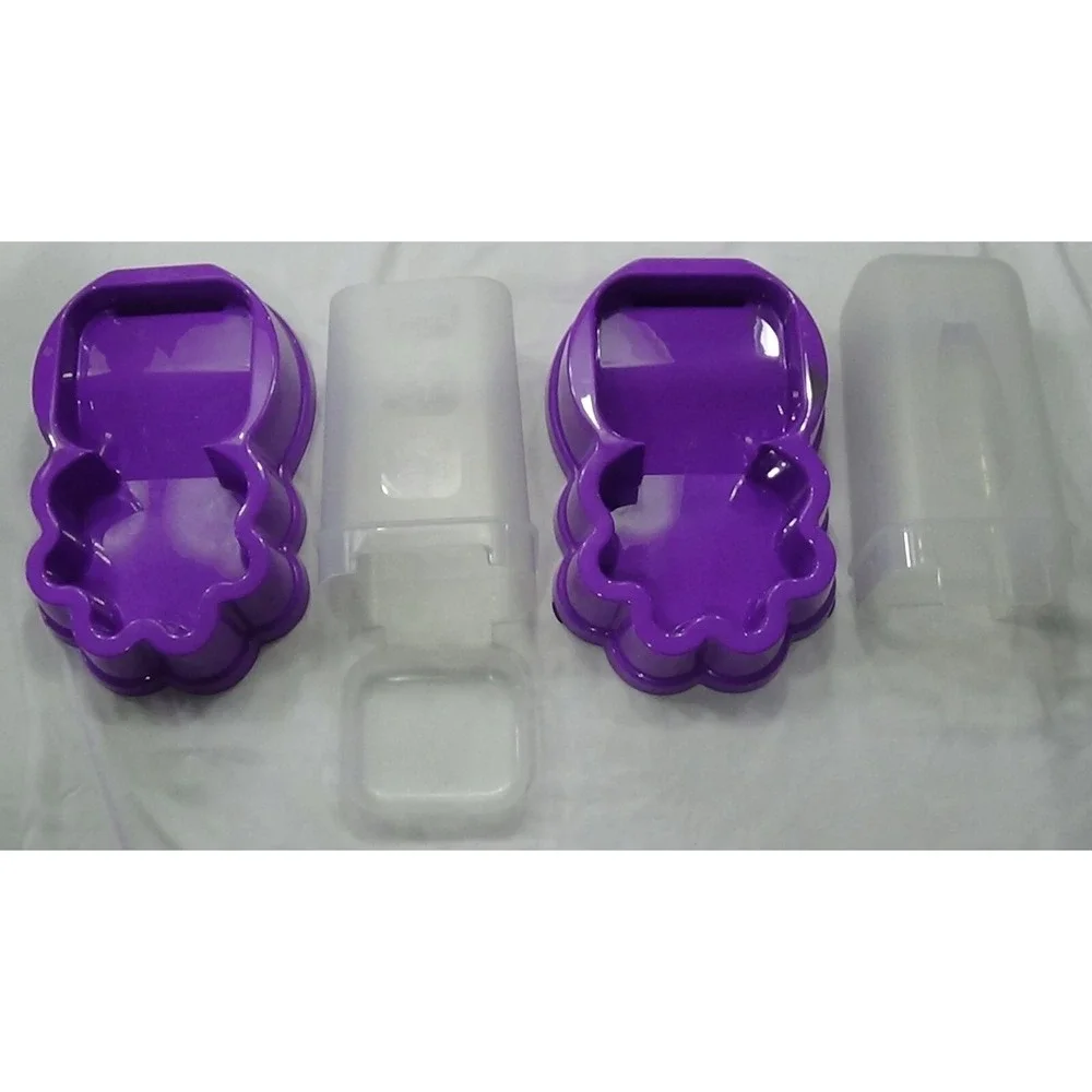 Feeder & Water Dispenser Automatic Dog Cat Gravity Beautiful Purple Set #227